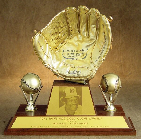 1975 Gold Glove Award Paul Blair